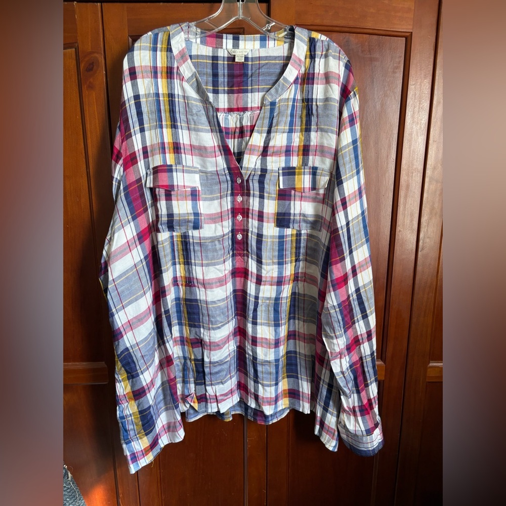 Cato Multicolor Plaid Shirt #1273